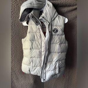 Gray winter vest
